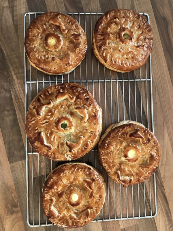 Tourte caille aux champignons - liaison au vin doux de Banyuls