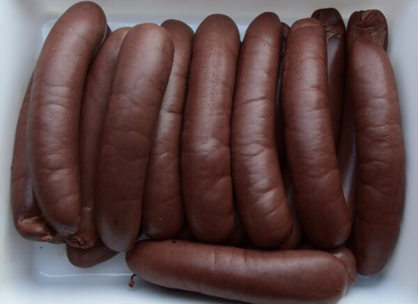 Boudin noir cuit au feu de bois de porc Cul-Noir Alsacien