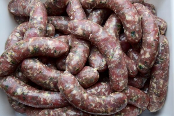 Saucisse dite « Bürabrotwürschtel » de porc Cul-Noir Alsacien