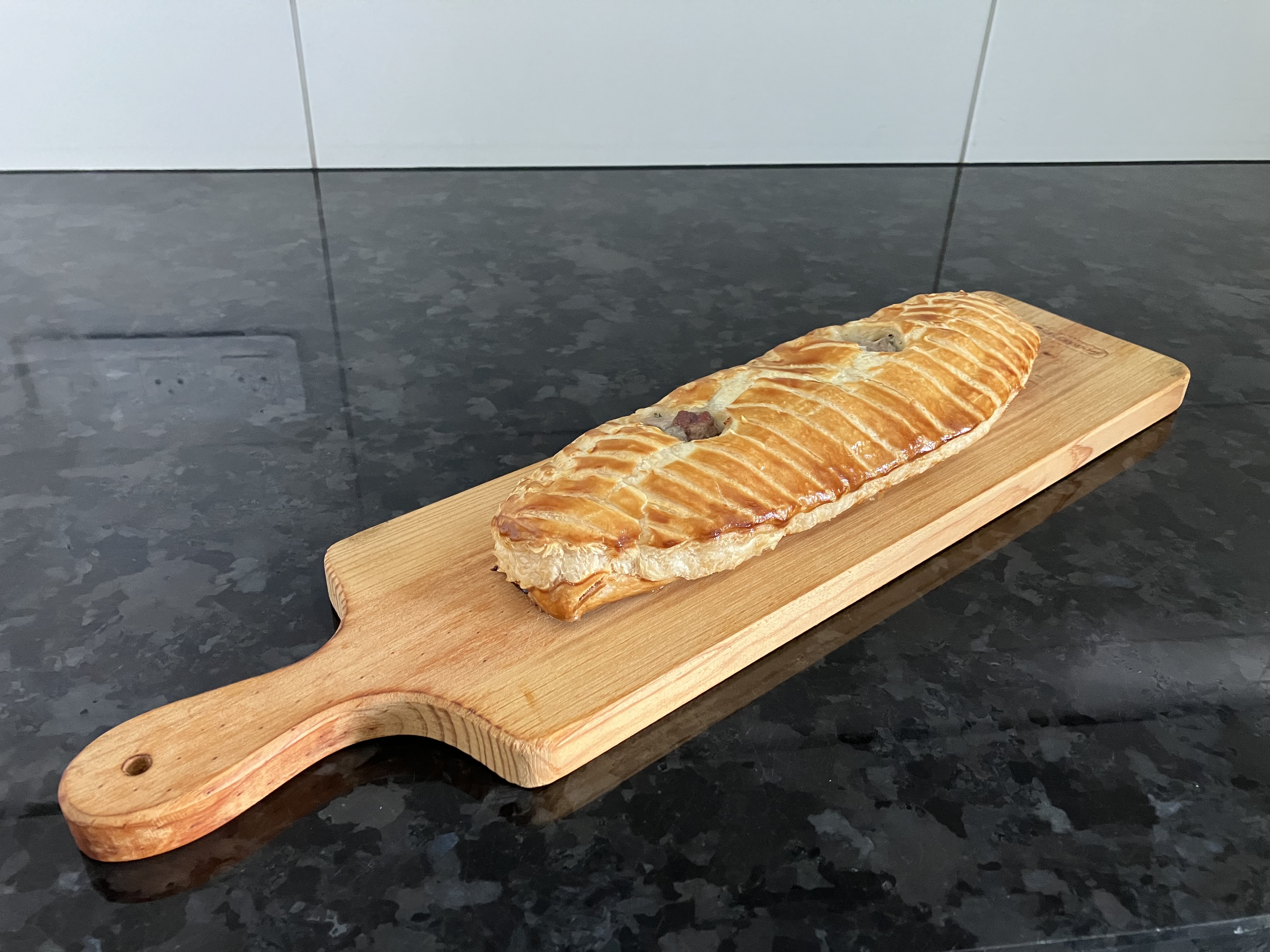 Feuilleté chaud à partager : Deux saumons fumés et frais, poireau (Recette originale)