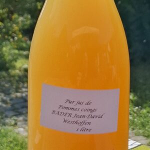 Jus de pommes coings